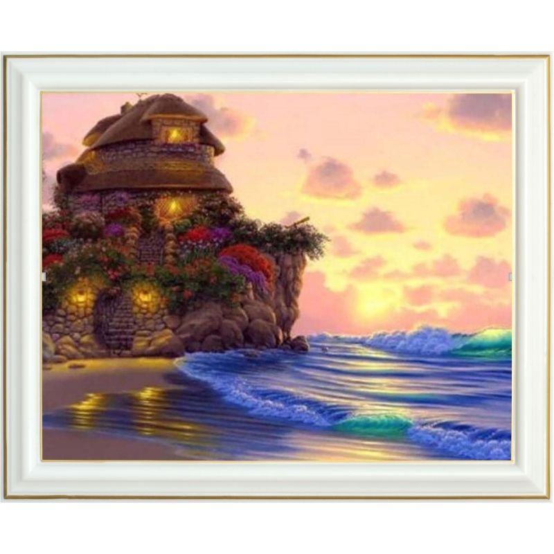 Broderie diamant - Maison du bord de mer