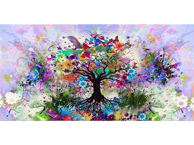 Broderie diamant XXL - Peinture d'arbre