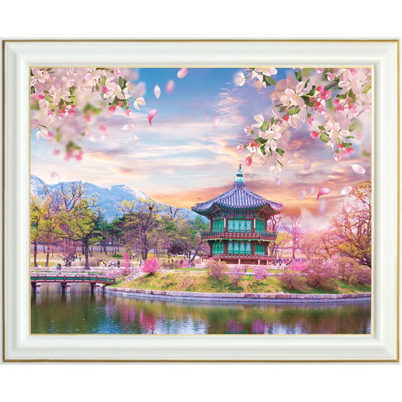 Diamond painting AB - Sérénité sakura