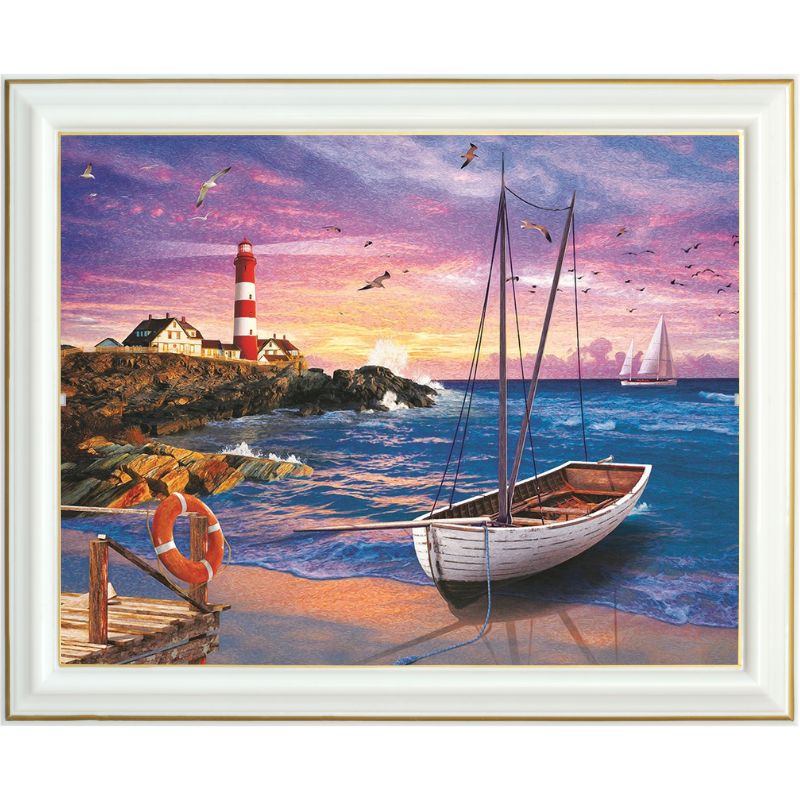 Peinture diamant - Bord de mer