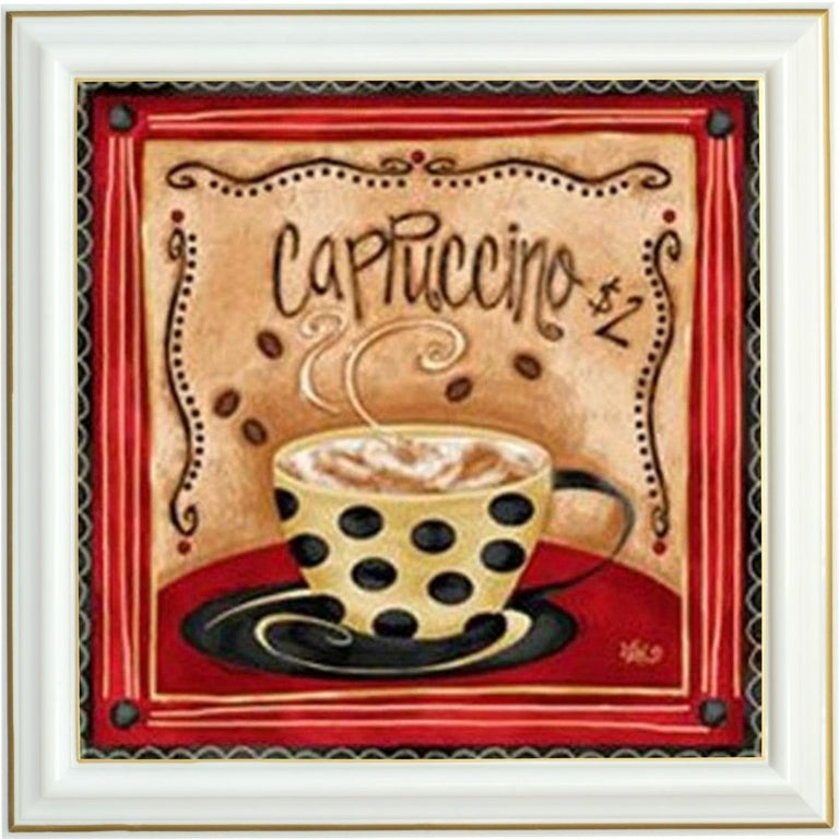 Broderie diamant - Café crème