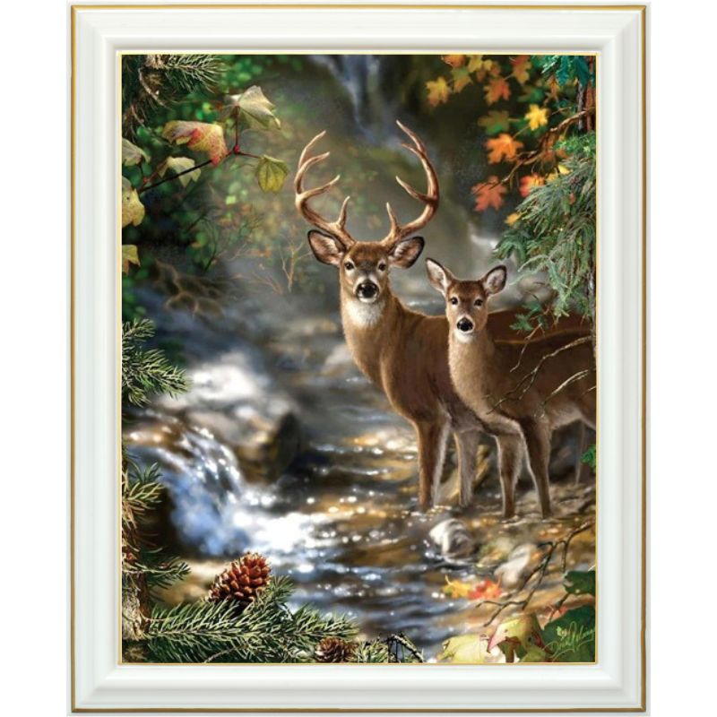 Broderie diamant - Rivière des cerfs