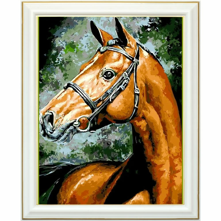 Diamond painting - Noblesse du cheval brun