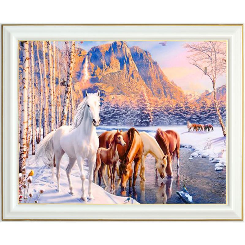 Diamond painting - Chevaux du Montana