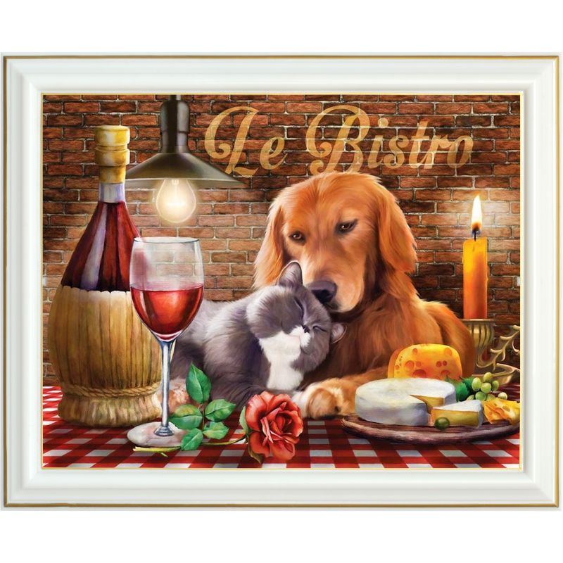 Broderie diamant - Dîner romantique