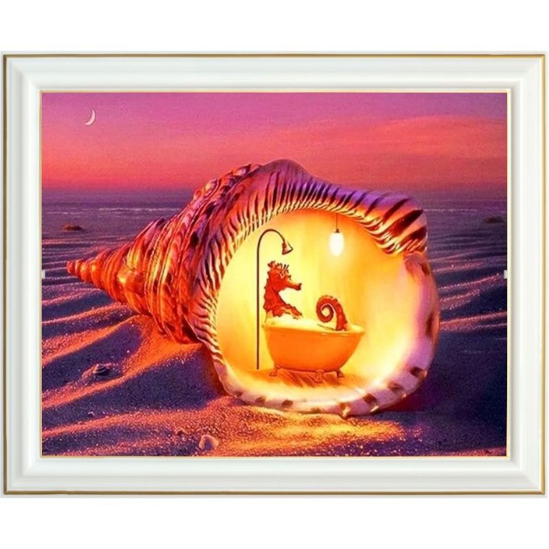 Broderie diamant - Bain de l'hippocampe