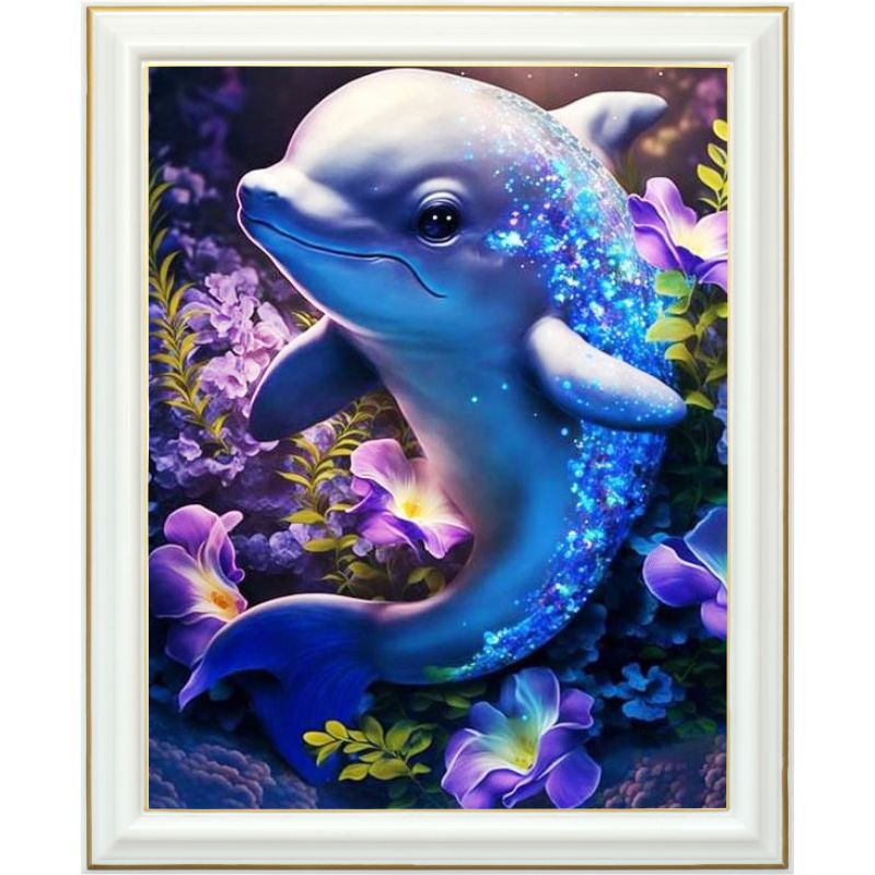 Diamond painting AB - Dauphin malicieux