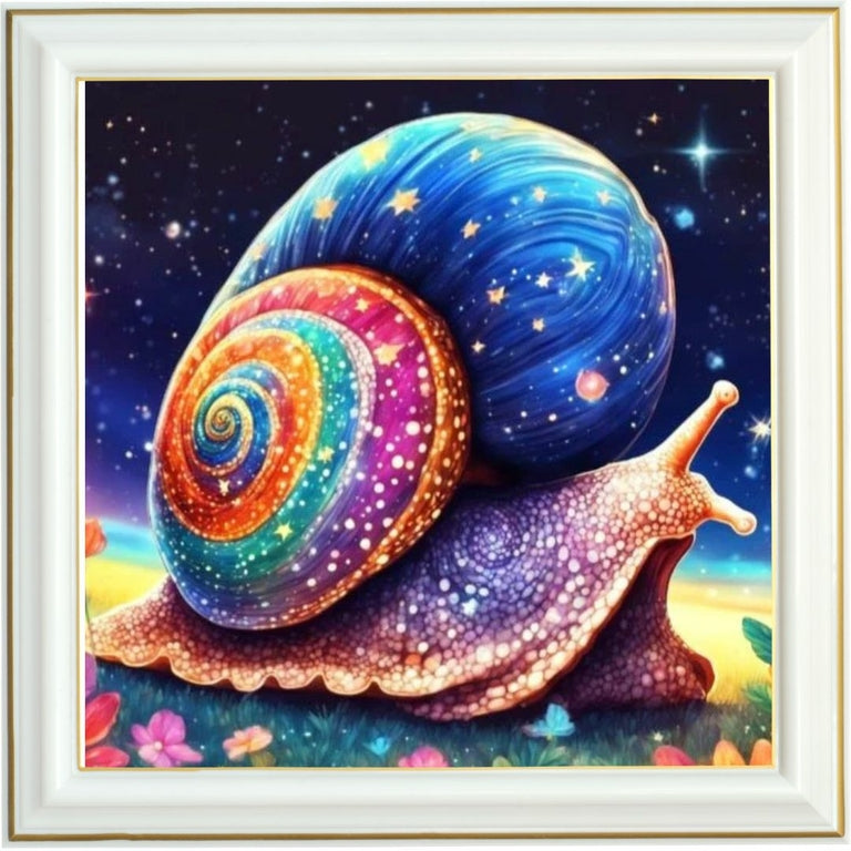 Diamond painting - Escargot galactique