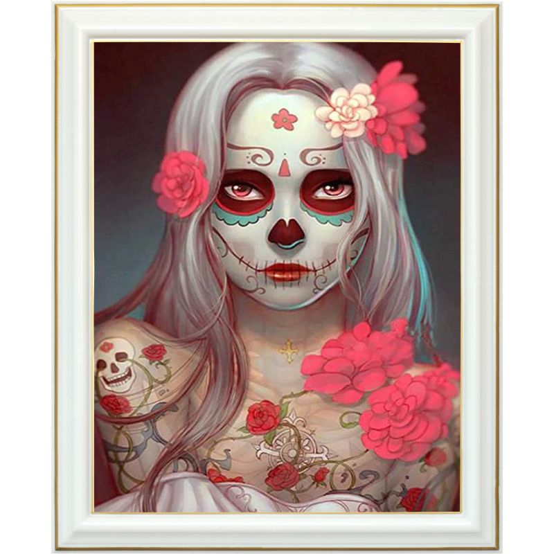 Broderie diamant - Fille de la mort