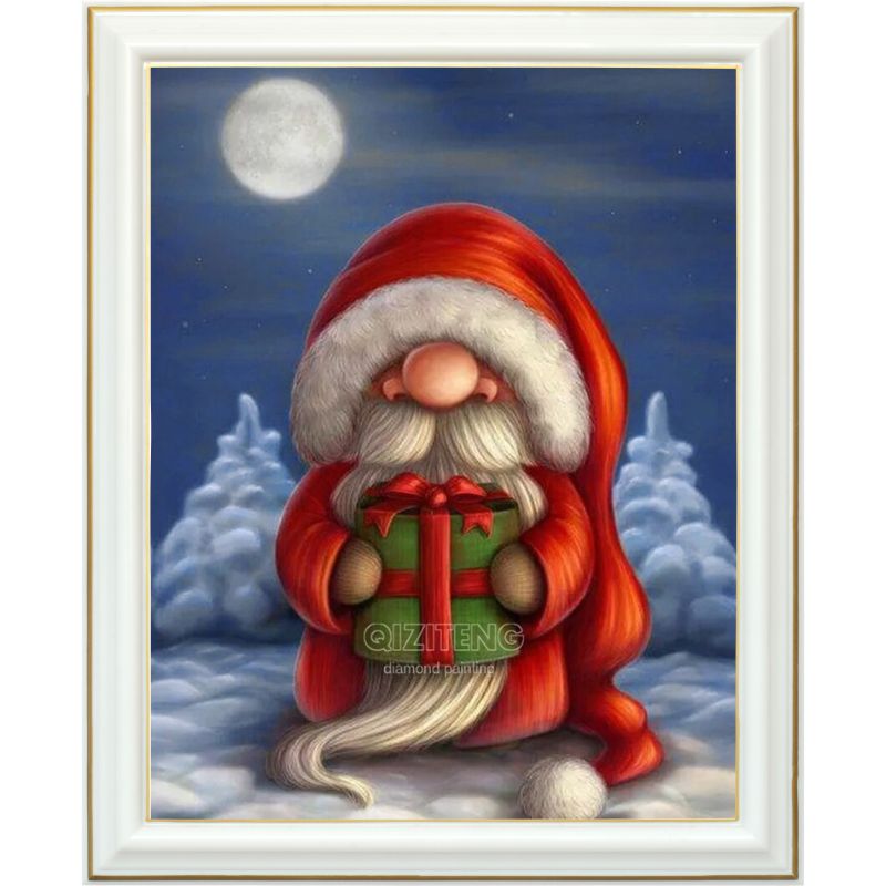Broderie diamant - Petit papa Noël