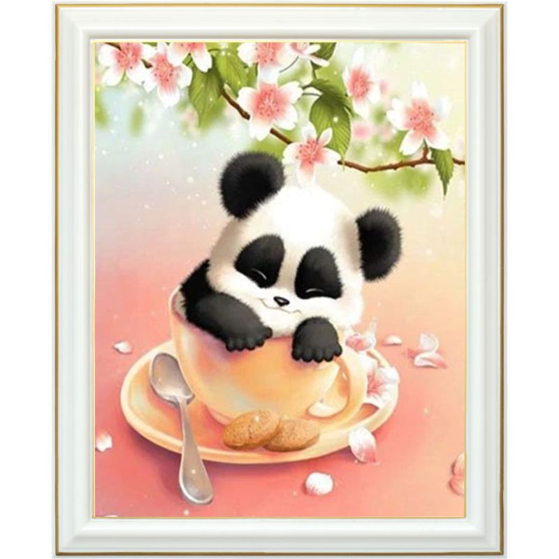 Broderie diamant - Bébé panda