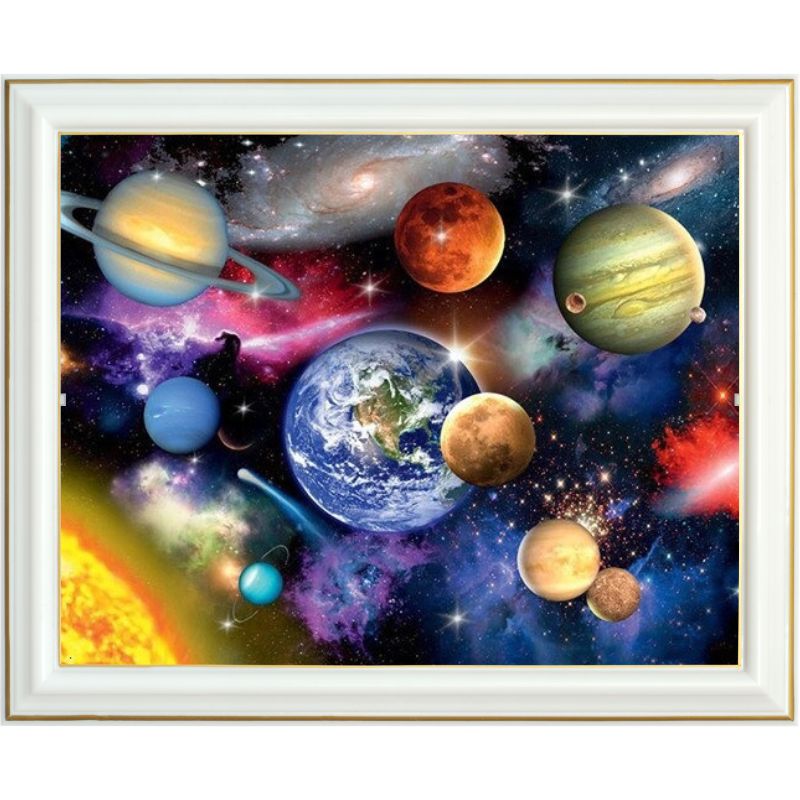 Broderie diamant - Planètes du système solaire