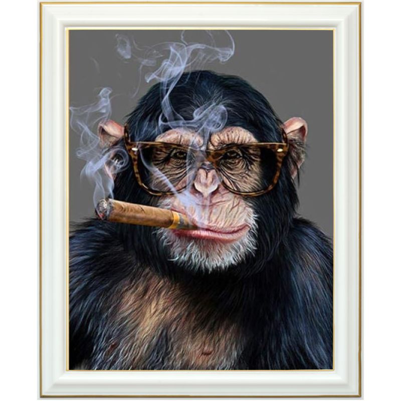 Diamond painting - Singe élégant