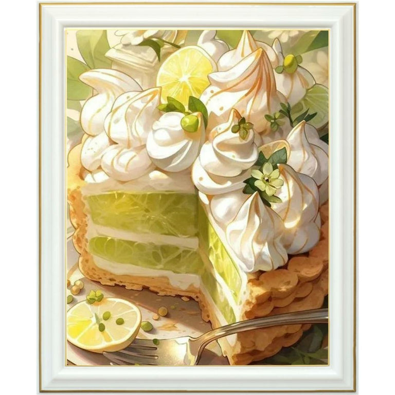 Diamond painting AB - Tarte au citron meringuée