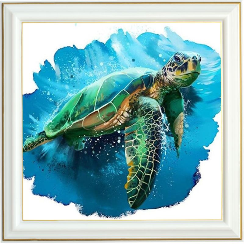 Peinture Diamant - Tortue de mer