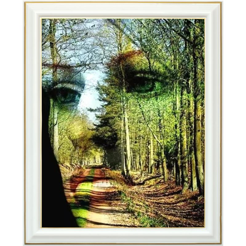 Broderie diamant - Âme de la forêt