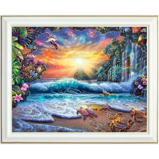 Broderie diamant - Baie des tortues