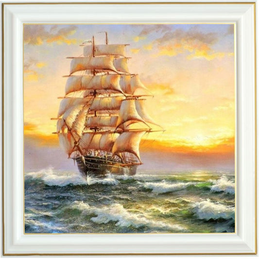 Peinture diamant - Voilier