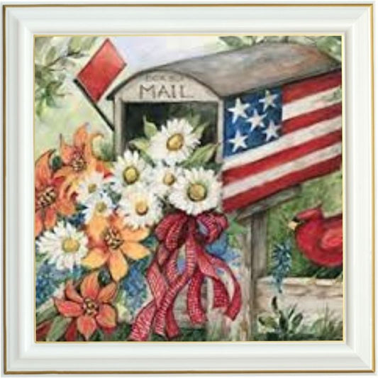 Broderie diamant - Boîte aux lettres américaine