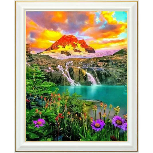 Broderie diamant - Cascade du volcan