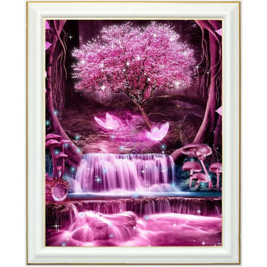 Diamond painting - Cascade rose