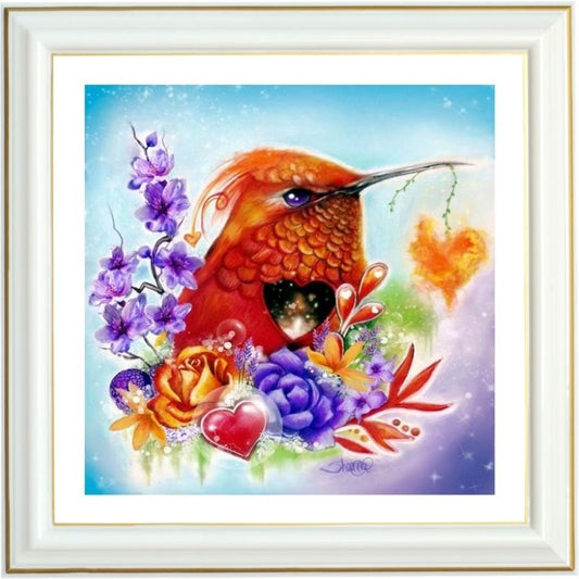 Broderie diamant - Colibri du Chili