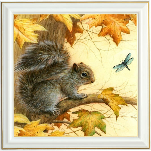 Broderie diamant - Écureuil