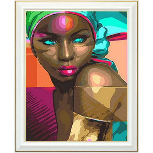 Broderie diamant - Femme ghanéenne