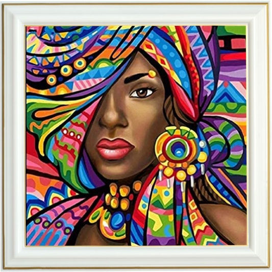 Broderie diamant - Femme Africaine tendance