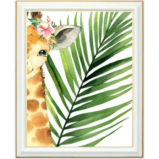 Broderie diamant - Bébé girafe