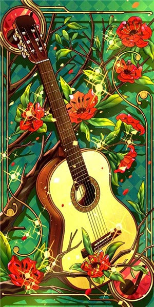 Broderie diamant XXL - Guitare