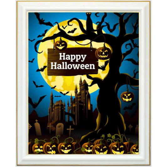 Broderie diamant - Happy Halloween