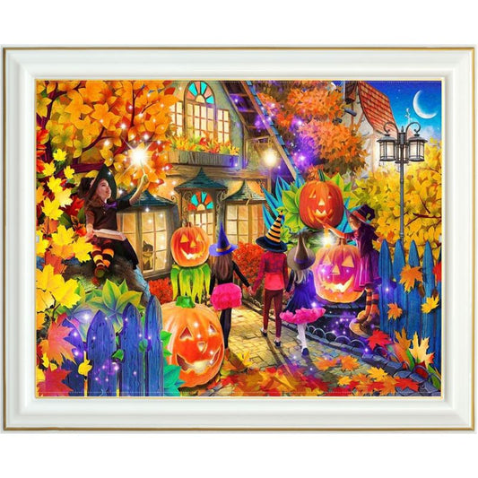 Peinture diamant - Nuit d'Halloween