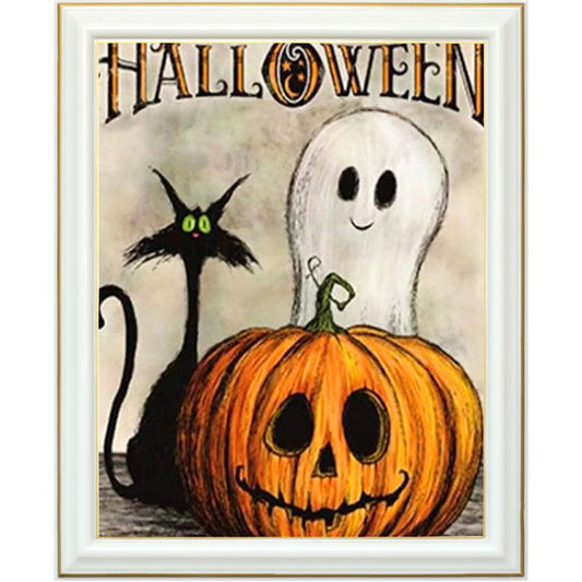 Broderie diamant - Vive Halloween