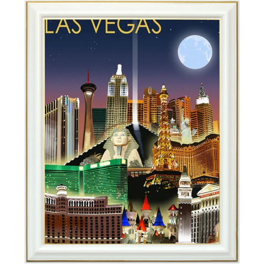 Broderie diamant - Affiche Las Vegas