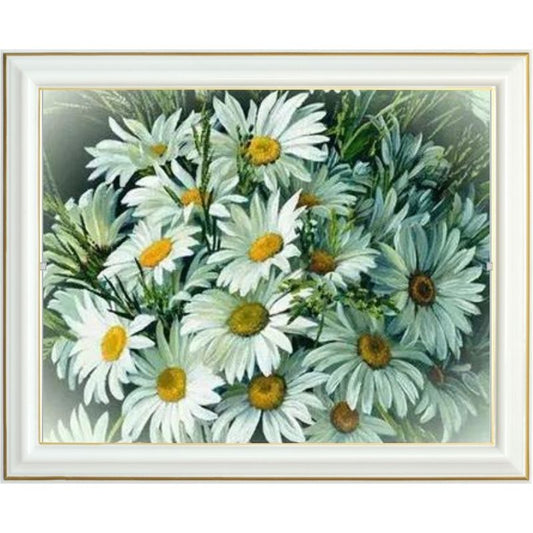 Broderie diamant - Marguerites