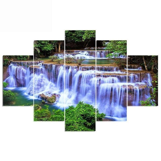 Broderie Diamant XXL Multi-panneau - Grande cascade