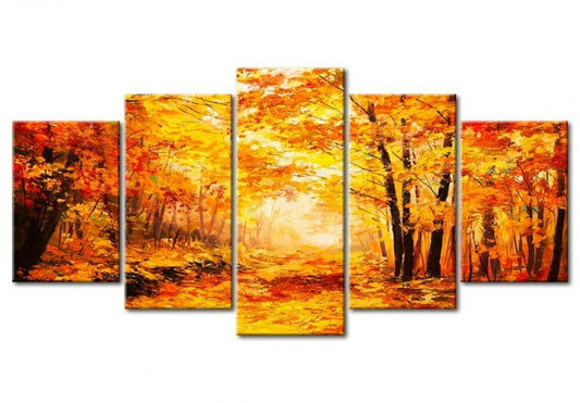 Broderie Diamant XXL Multi-panneau - Forêt d'automne