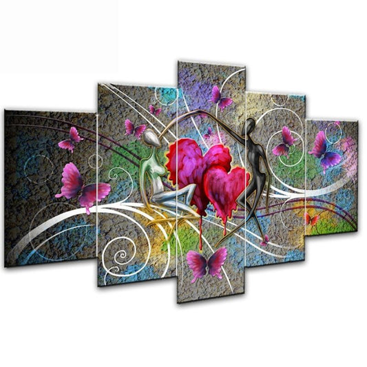 Broderie Diamant XXL Multi-panneau - Romantique