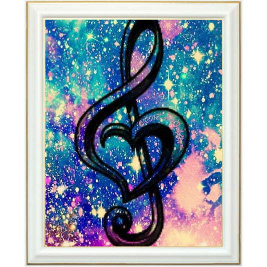 Peinture diamant - Note de musique