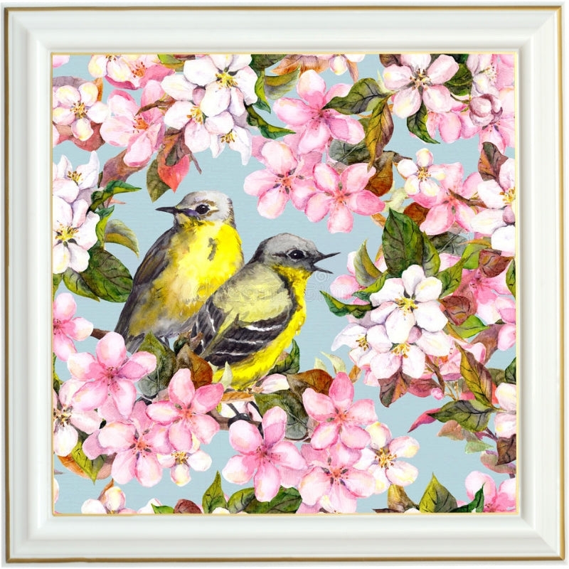 Broderie diamant - Bergeronnette printanière