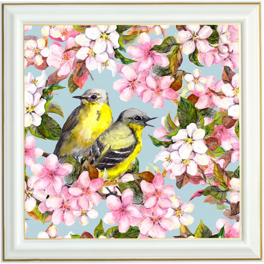 Broderie diamant - Bergeronnette printanière