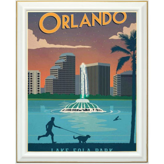 Broderie diamant - Affiche Orlando