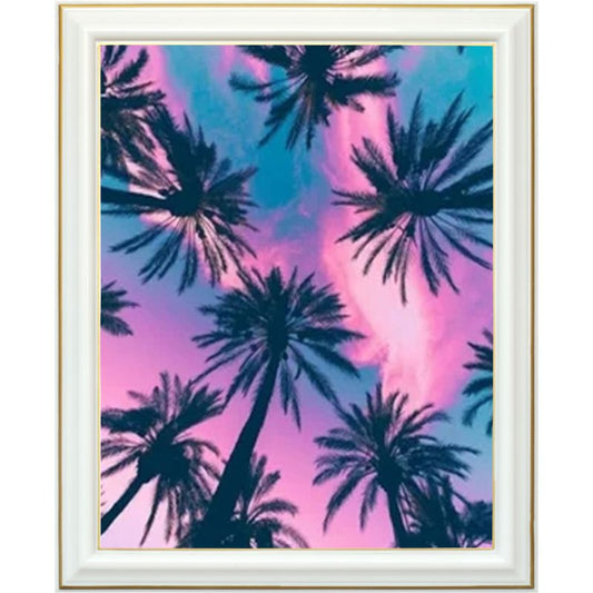 Broderie diamant - Palmiers