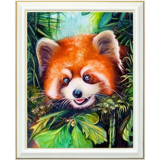 Broderie diamant - Panda roux