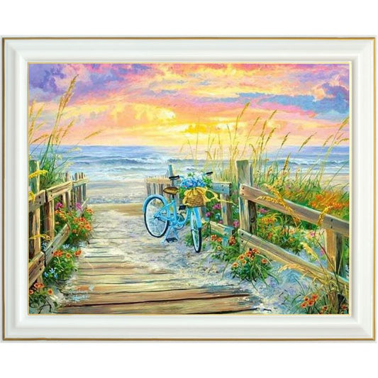 Diamond painting - Paysage de bord de mer