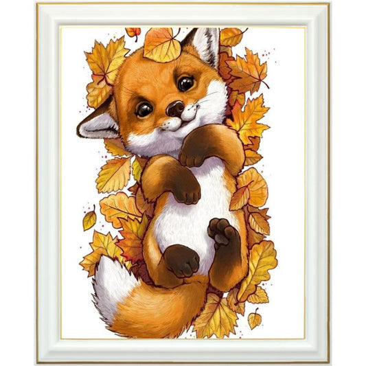 Broderie diamant - Petit renard
