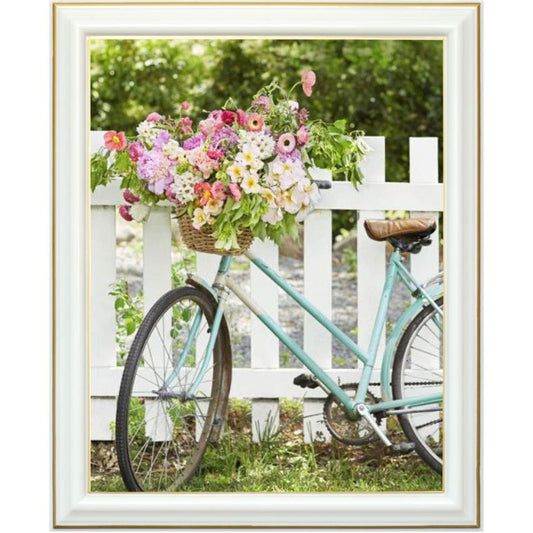 Broderie diamant - Vélo de dame