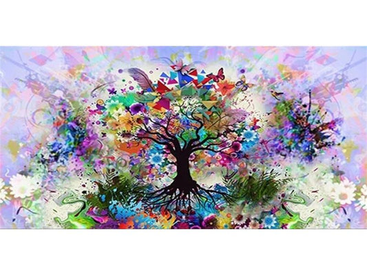 Broderie diamant XXL - Peinture d'arbre