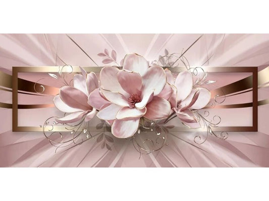 Broderie diamant XXL - Tableau de fleurs